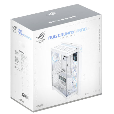 ASUS ROG CRONOX GR801 CURVE TG ARGB WHITE – emballage