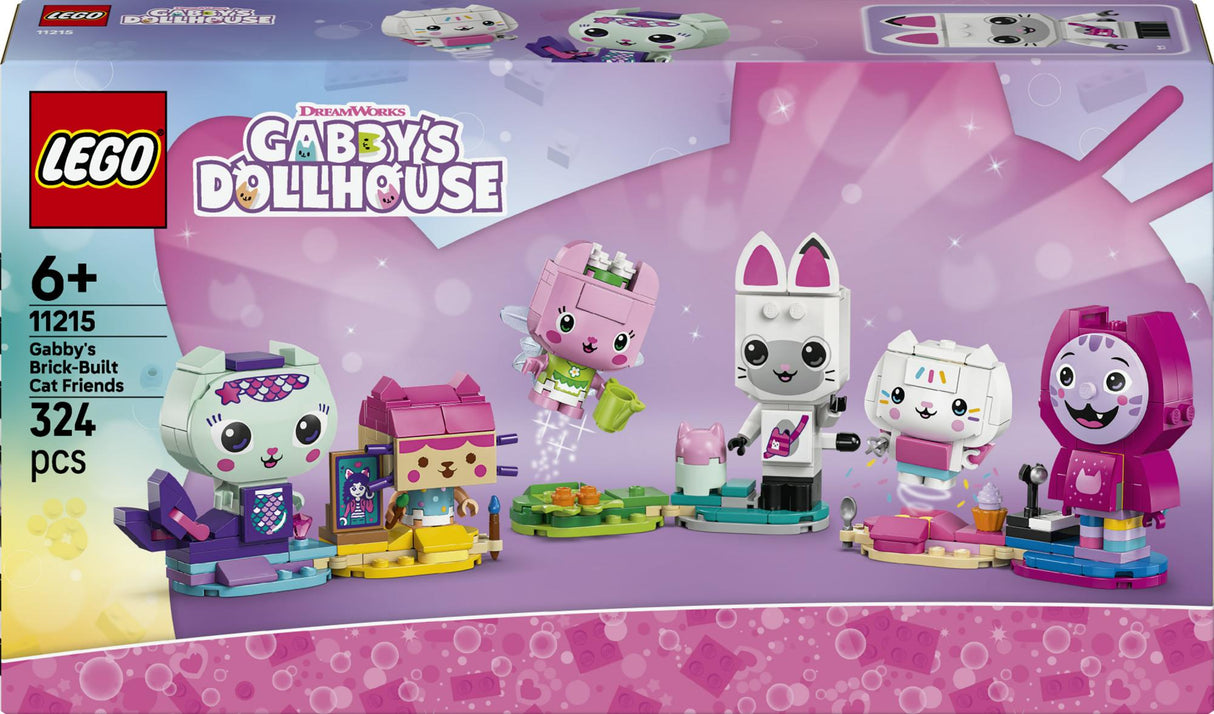 LEGO - Gabby's Dollhouse - Gabby's Brick-Built Cat Friends (11215) LEGO