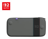 Turtle Beach PlayTrek Slim – Switch 2-etui – Charcoal Black – slankt etui forfra med Switch 2-mærkning