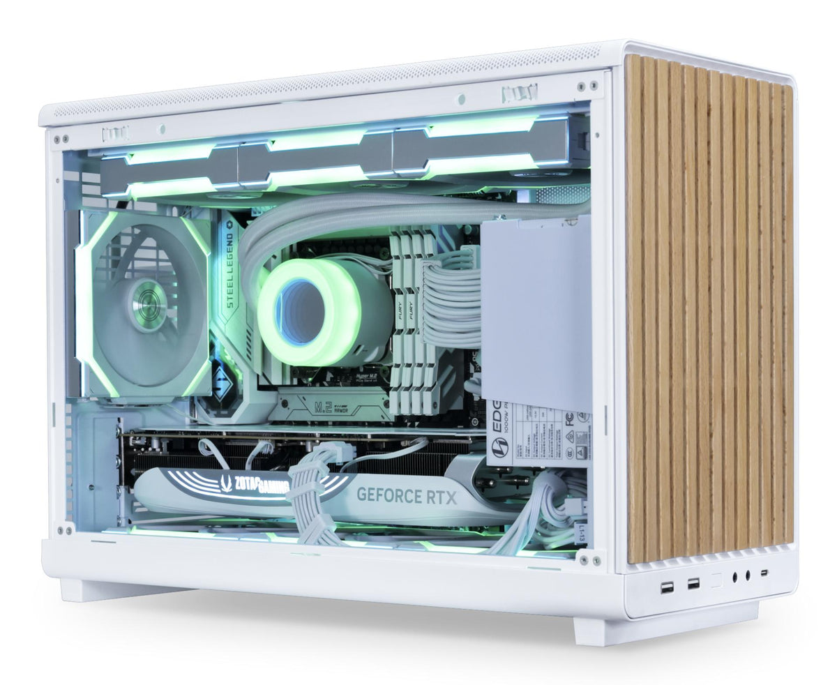 Lian Li A3- mATX-Wood edition, White, Birch, glass panel Lian Li