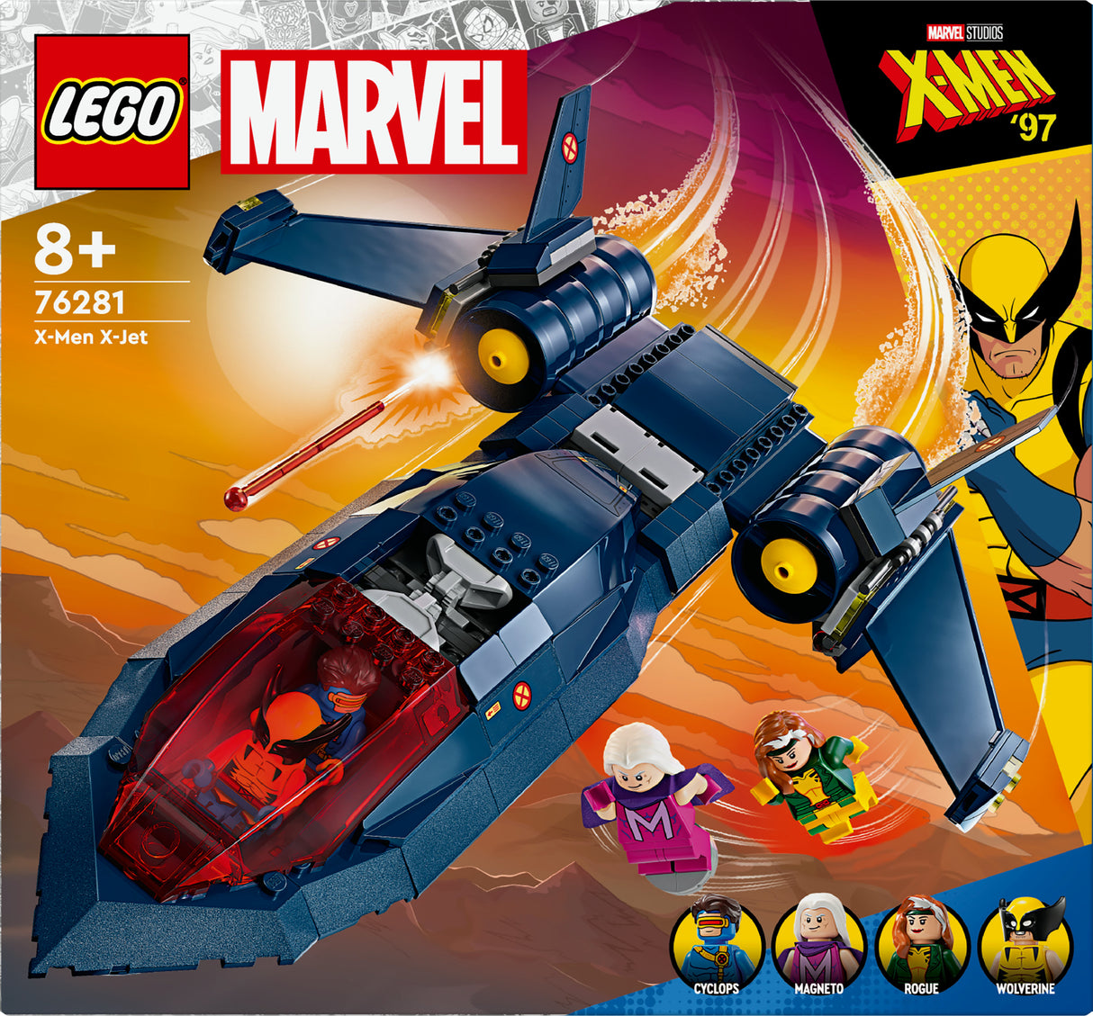 LEGO 76281 Marvel Super Heroes X-Men's X-Jet, construction toy LEGO