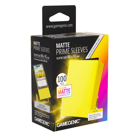 Gamegenic - Matte Prime Sleeves 100 pcs - Yellow (GGS10154ML)