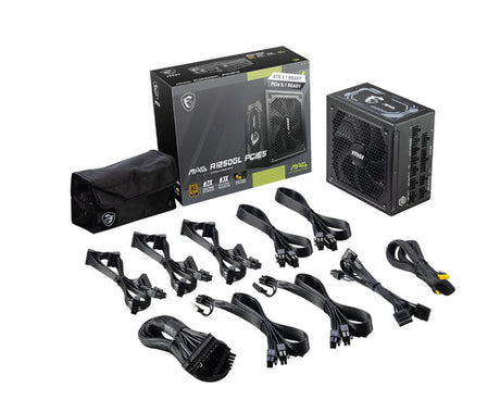 MSI MAG A1250GL – strømforsyning – Sort