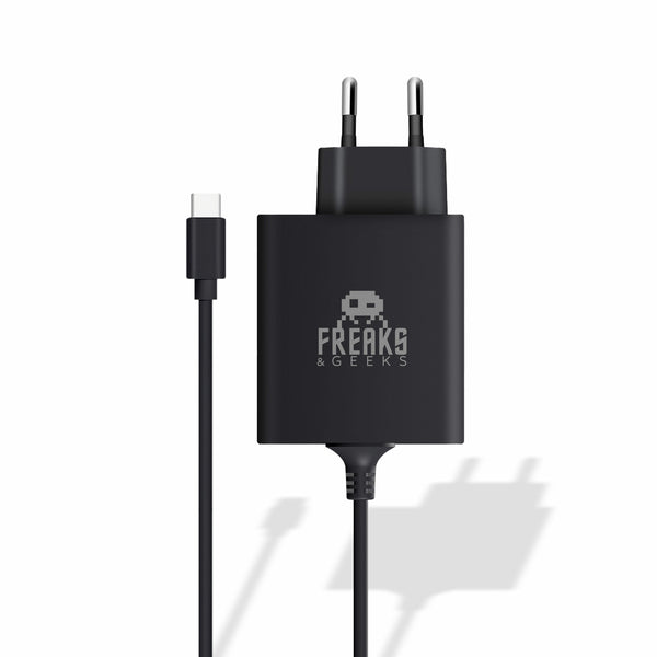 Freaks And Geeks - AC adapter for Nintendo Switch 2 - 30W - Black