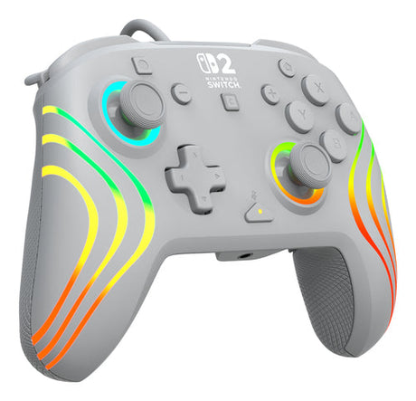 Turtle Beach Afterglow Wave Wired – Switch-controller, grå – Set skråt fra venstre