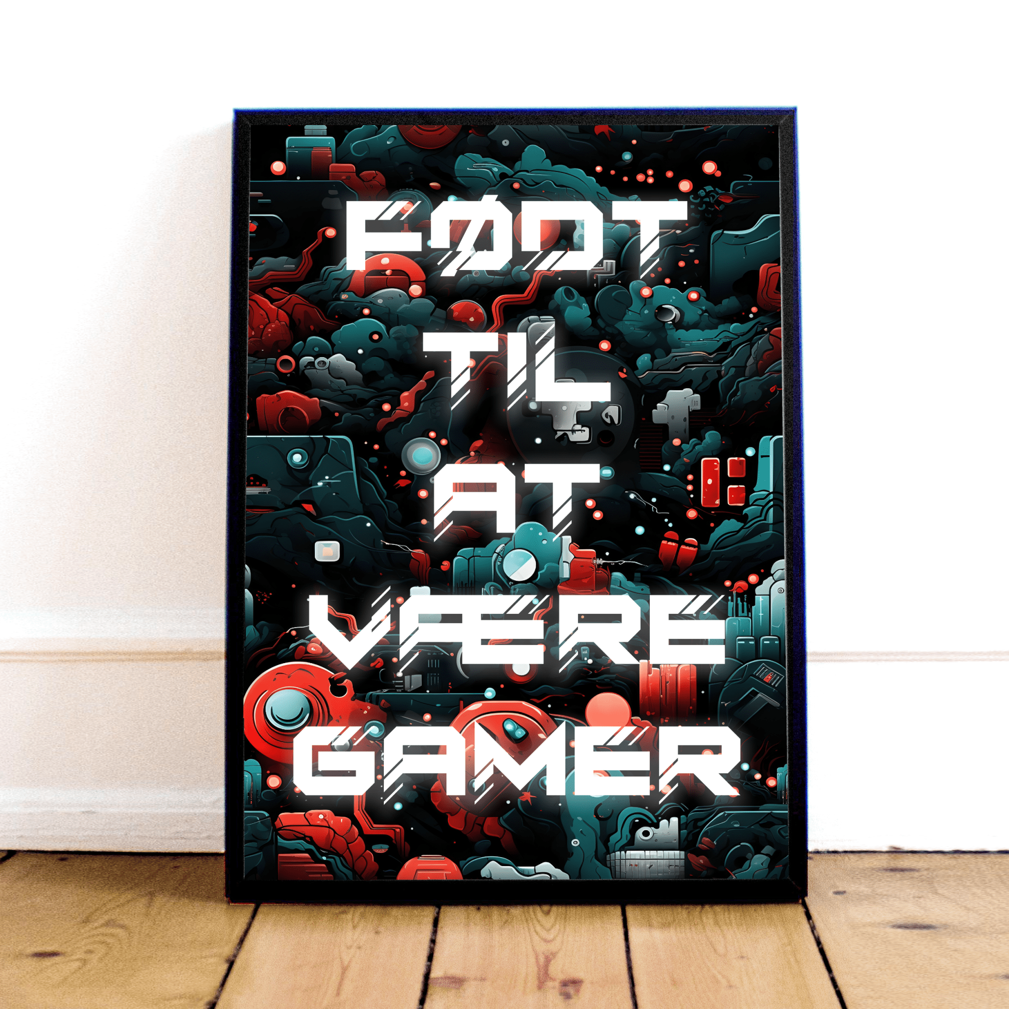 "Født til at være Gamer" Plakat Geekd