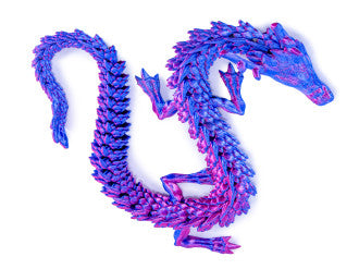 3D-printet Drage 45 cm – Assorteret