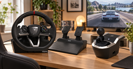 HORI Racing Wheel Overdrive + 7-Speed Racing Shifter pakke til PC – stemningsbillede