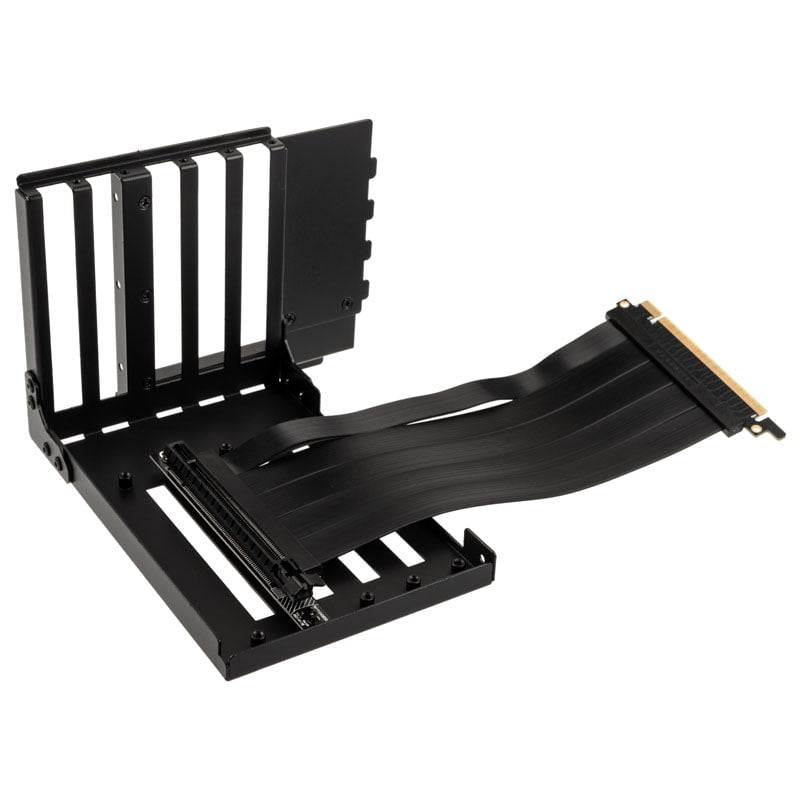 O11DXL-1X-4 Riser-Karte + PCI-Steckplatzabdeckung – PCIe 4.0 – Schwarz