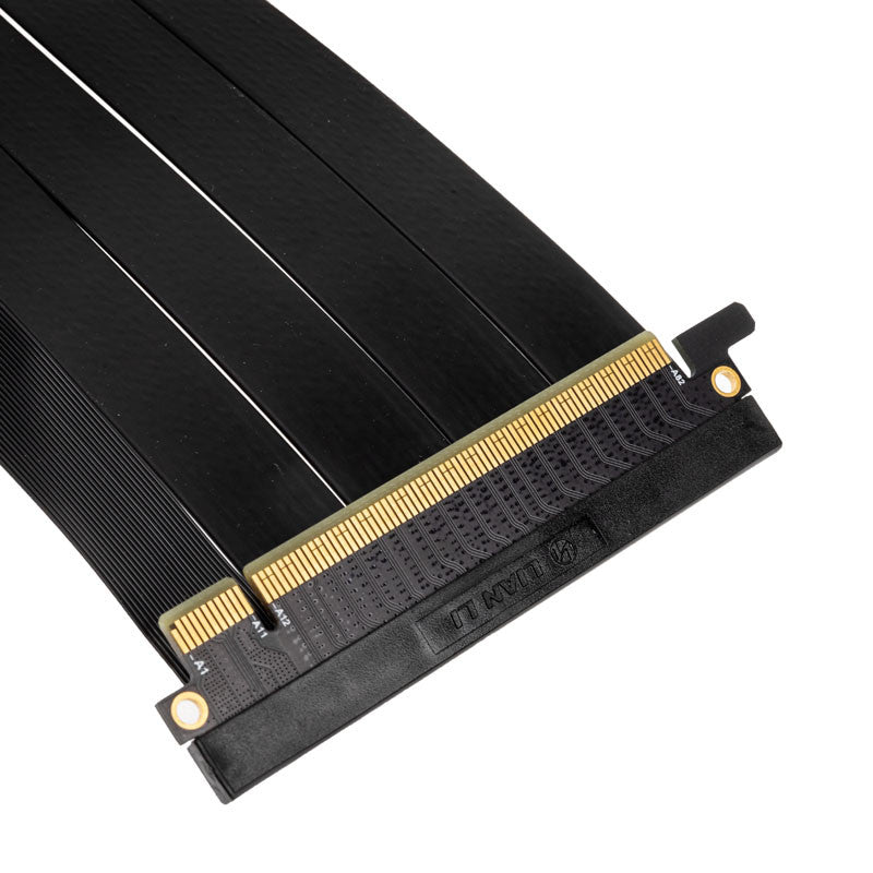 Lian Li PCIe x16 Riser-Kabel – PCIe 4.0, 240 mm 90-Grad-Winkel – Schwarz