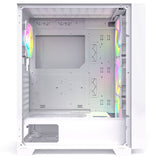 Montech Air 1000 Premium White - Midi Tower, Tempered glass, 3x 140mm+120mm ARGB fan, 2x front panels