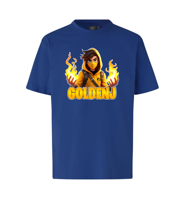 GoldenJ Flame T-Shirt – Blau