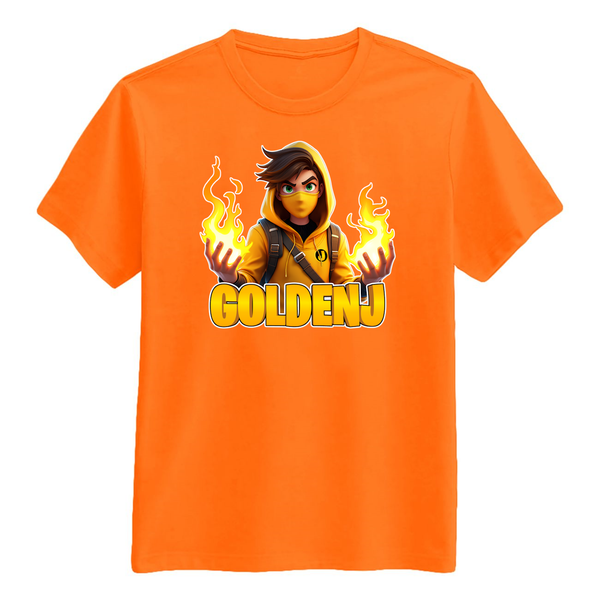 GoldenJ Flame T-Shirt - Orange