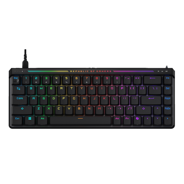 ASUS ROG Falchion Ace HFX – Fransk AZERTY – Sort – tastatur set forfra