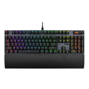 ASUS ROG Strix Scope II X – Fransk AZERTY – Sort – tastatur set forfra