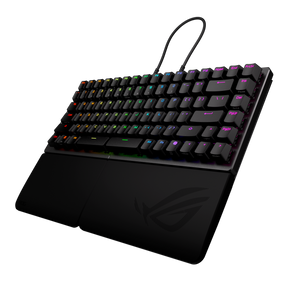 ASUS ROG Falcata – Fransk AZERTY – Sort – tastatur set forfra