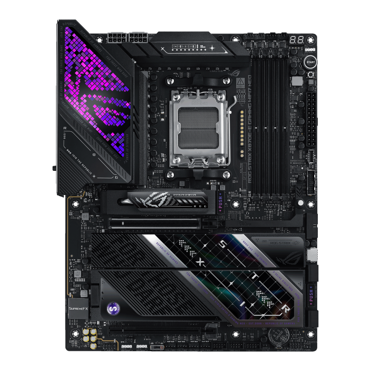 ROG STRIX X870E-E GAMING WIFI7 NEO – bundkort set forfra
