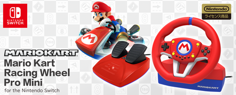 HORI Mario Kart Racing Wheel Pro Mini – producentens temabillede med Mario Kart