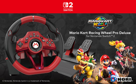 Producentens temabillede – HORI Mario Kart Racing Wheel Pro Deluxe – rat og pedaler – Switch 2
