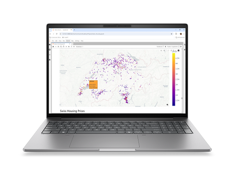 HP ZBook 8 G2a 16 DK3E1ET åben set forfra