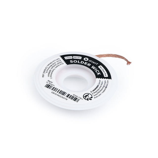 iFixit Desoldering Wick – aflodningsflet, 2,5 mm × 1,5 m
