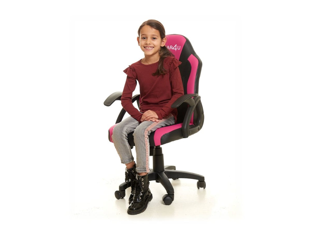 GEAR4U Junior Hero Sort/pink Gaming Stol