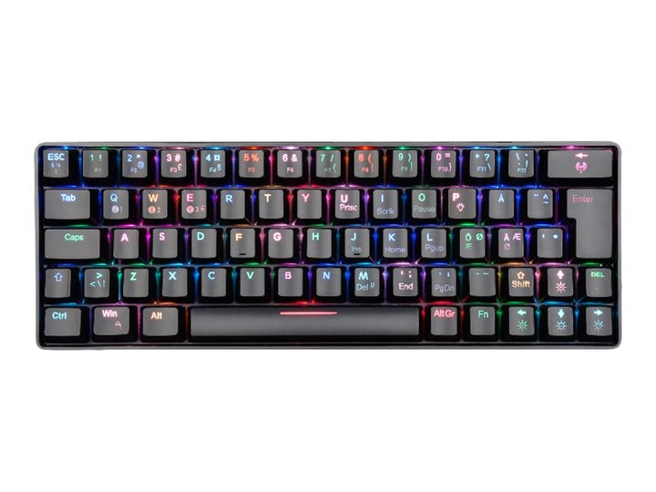 Fourze GK60 Gaming-Tastatur US 60% Schwarz