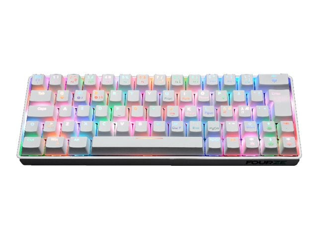 Fourze GK60 Gaming Keyboard, 60% Hvid