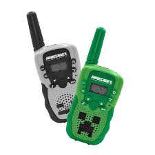 OTL Minecraft Digitalt Walkie Talkie Sæt - 2 stk - Grå/Grøn