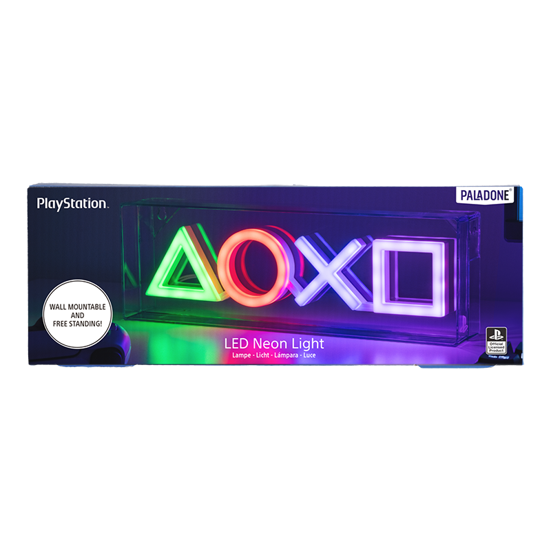 Playstation -Symboler LED Neonlys 15 x 30 cm