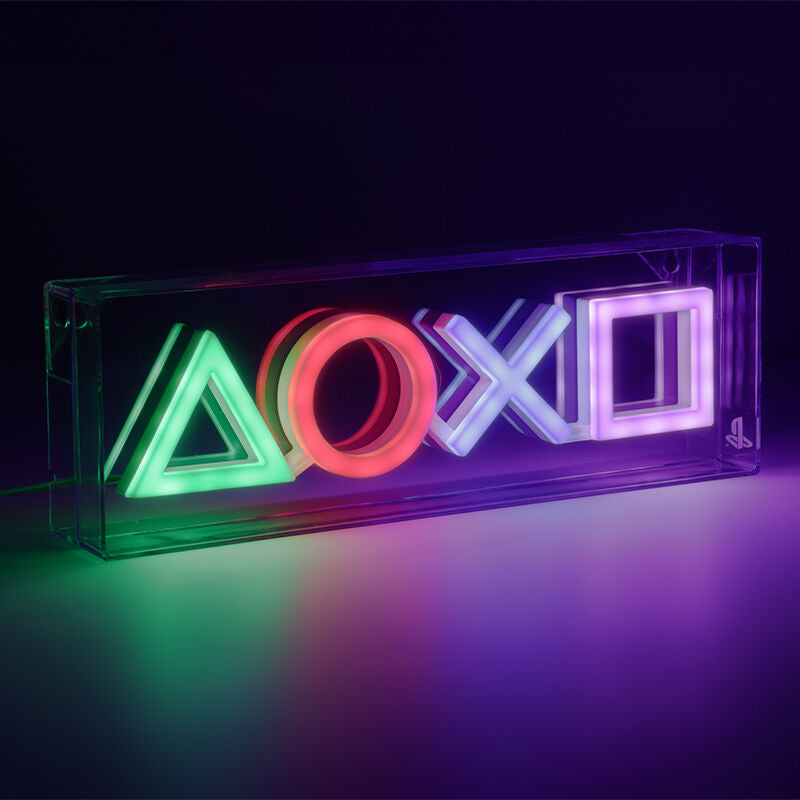 Playstation -Symboler LED Neonlys 15 x 30 cm