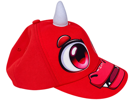 Judex Dino Kasket – rød, side, fritlagt
