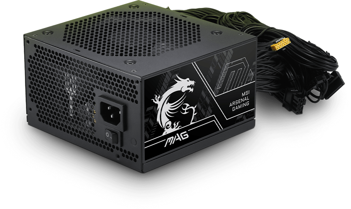 MSI MAG A650BN PCIE5 III – strømforsyning – Sort
