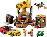LEGO City Pizzeria med udbringningsfartøjer