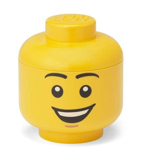 LEGO Storage Head Happy Boy mini – gul