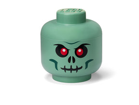 LEGO Storage Head Skeleton large – sandgrøn og sort
