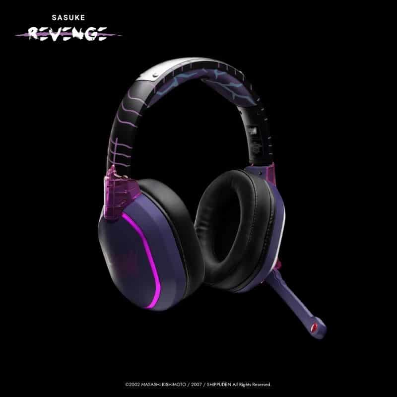 Lexip x Tsume Sasuke Revenge – Naruto Shippuden-headset – set skråt forfra