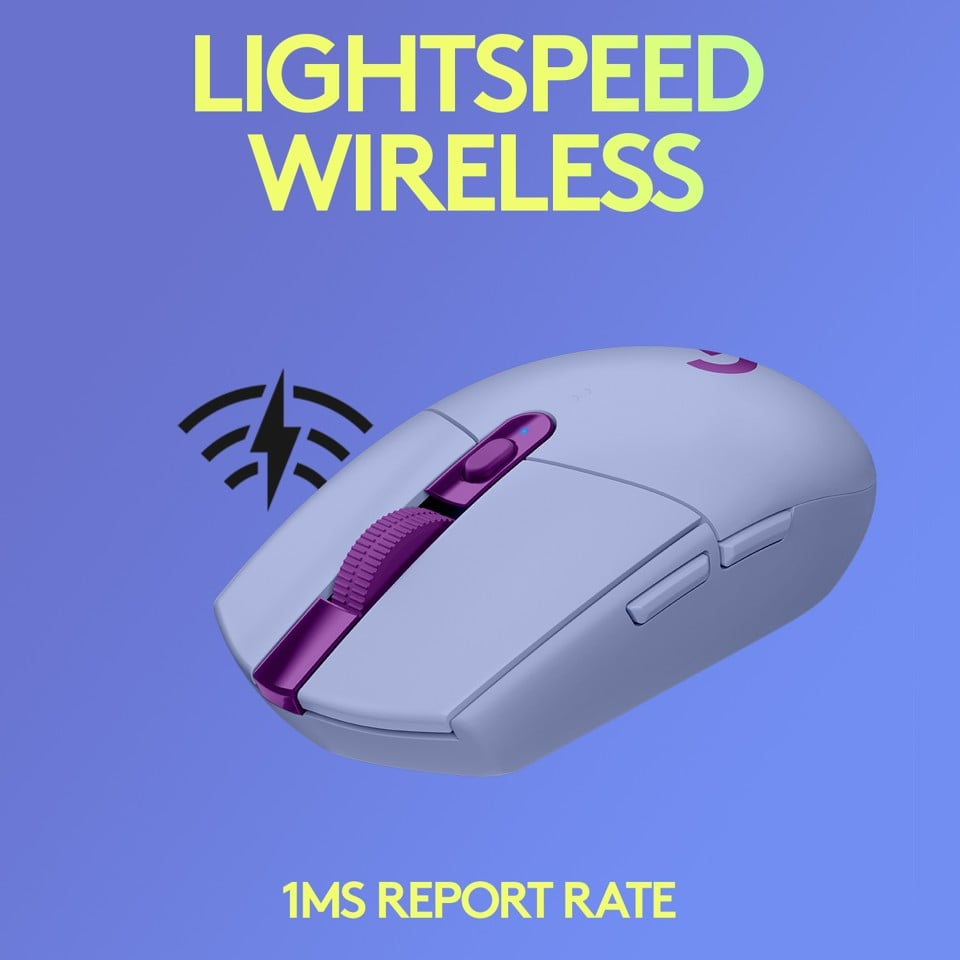 Logitech - G305 Wireless Gaming Mouse - Lilac