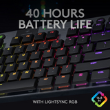 Logitech - G915 TKL Clicky Gaming Keyboard - Nordic Layout