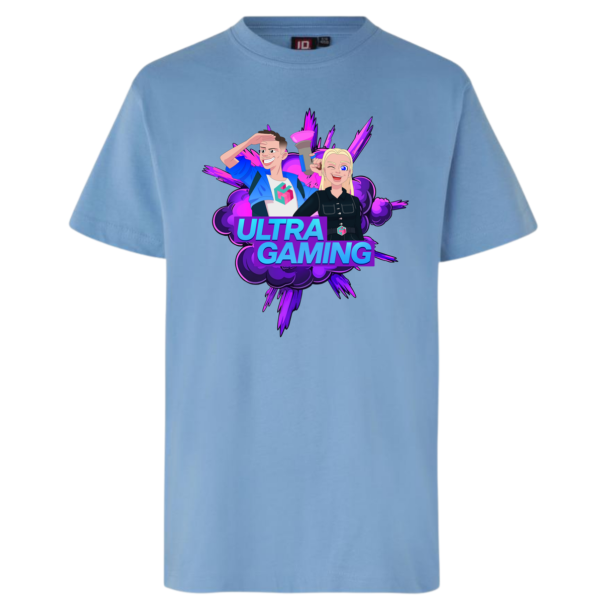 Ultra Gaming Tee - Lyseblå Ultra Gaming