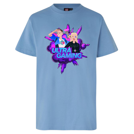 Ultra Gaming Tee - Lyseblå Ultra Gaming
