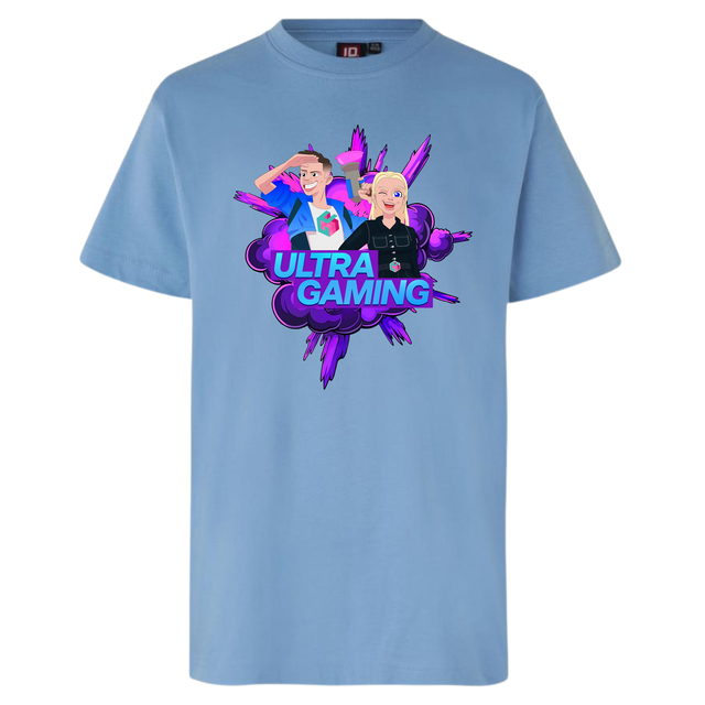 Ultra Gaming Tee - Lyseblå Ultra Gaming