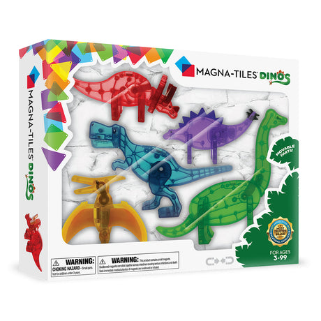 MAGNA-TILES - Dinos 5 Piece Set (90229) Magna Tiles