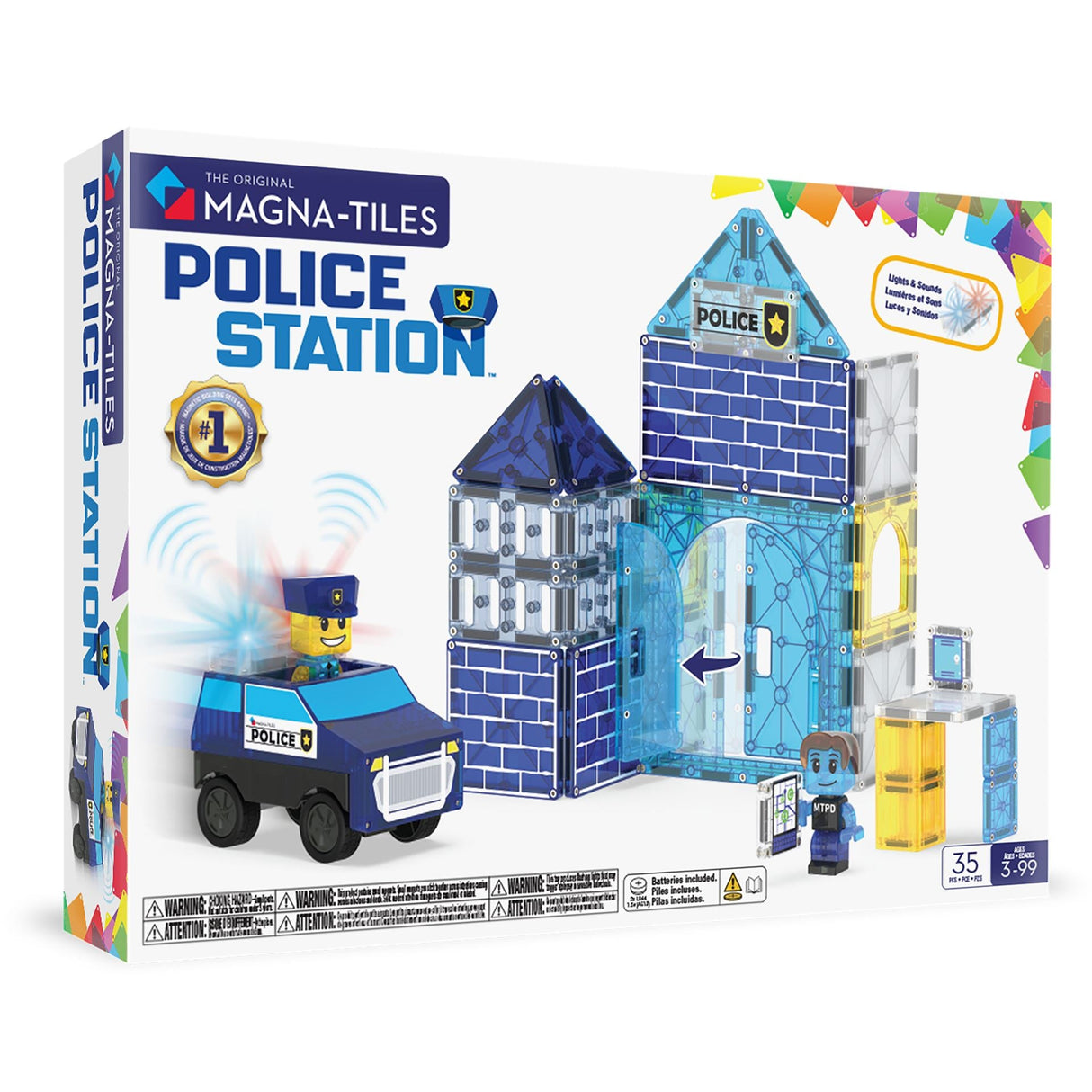 MAGNA-TILES - Police Station 36 pcs (90352) Magna Tiles