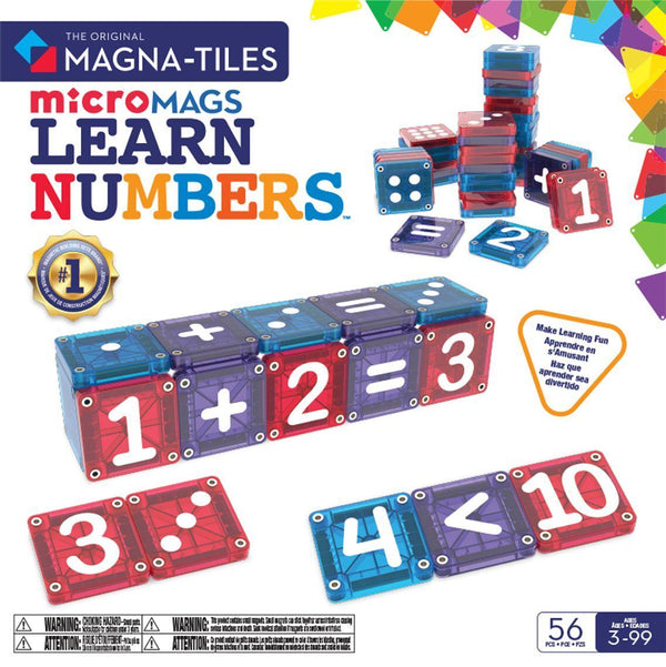 MAGNA-TILES Learn Numbers & Math – microMAGS byggesæt