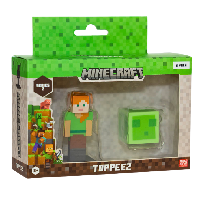 Minecraft - 3D 6 cm Figure 2 pack window box S2 - Alex & Slime Minecraft