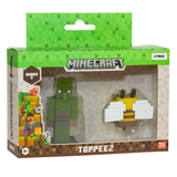 Minecraft - 3D 6 cm Figure 2 pack window box S2 - Zombie Villager & Bee Minecraft