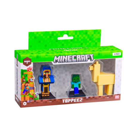 Minecraft - 3D 6 cm Figure 3 pack S2 -  Traveling Wanderer, Baby Zombie and Llama Minecraft