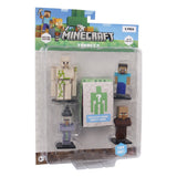 Minecraft - 3D Special Edition Figure 5 pack Blister - Steve, Villager, Iron Golem & Witch Minecraft