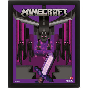 MINECRAFT (ENDER DRAGON DUEL) LENTICULAR POSTER Pyramid International